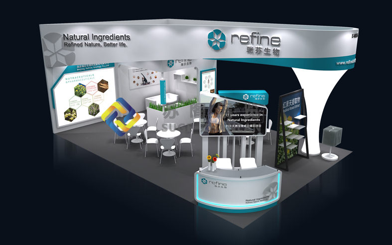 制藥原料展—瑞芬展位設(shè)計與搭建